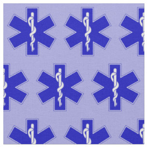 EMT Star of Life Smaller Fabric