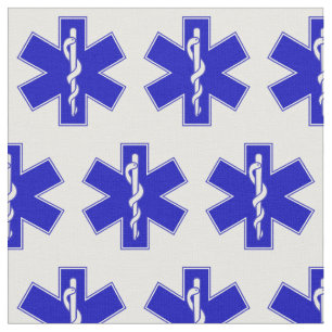 EMT Star of Life Smaller Fabric