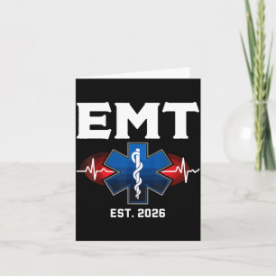 Emt Student Graduation Emt Est Design Card