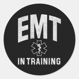 Emt Student In Training Classic Round Sticker