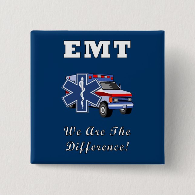 EMT We Are The Difference 15 Cm Square Badge (Front)