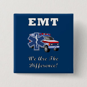 EMT We Are The Difference 15 Cm Square Badge