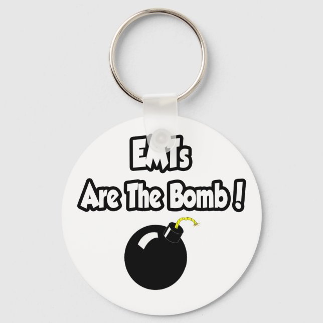EMTs Are The Bomb! Key Ring (Front)