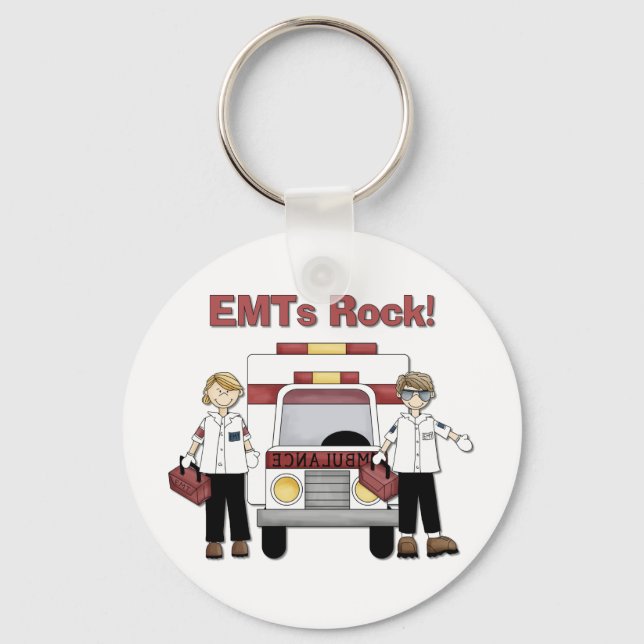 EMTs Rock Key Ring (Front)