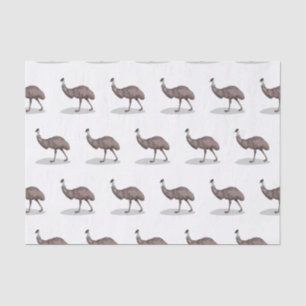 Emu bird cartoon illustration tissue paper