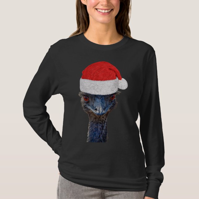 Emu Bird Christmas Gift Idea Emu Animal Flightless T-Shirt (Front)
