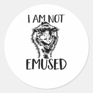 Emu Bird Tread Bird Australia Love Emu Classic Round Sticker