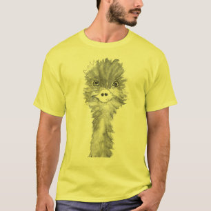 Emu Birds Funny Humour Ostrich Emo Animal T-Shirt
