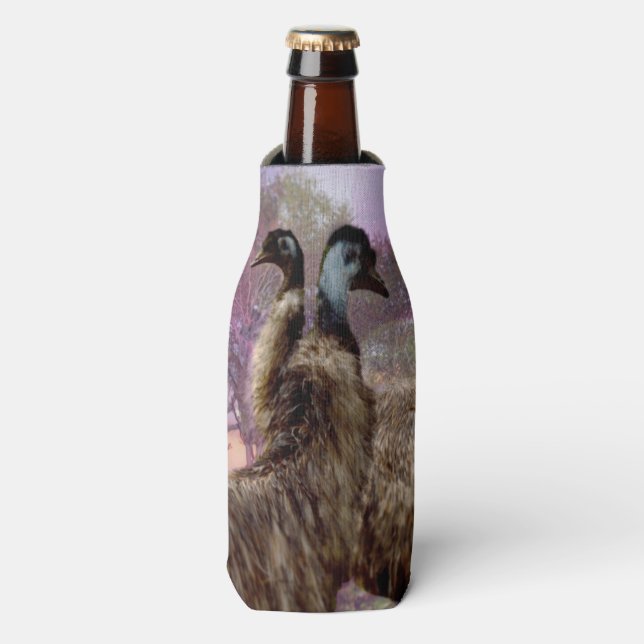 Emu Courtship, Bottle Cooler (Bottle Front)