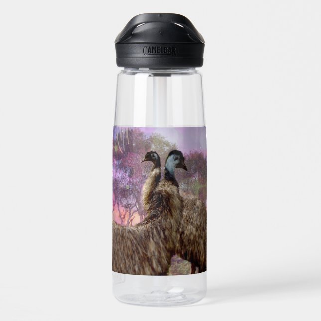 Emu Courtship, Water Bottle (Back)