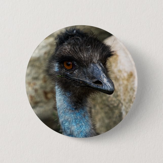 Emu Head Button (Front)