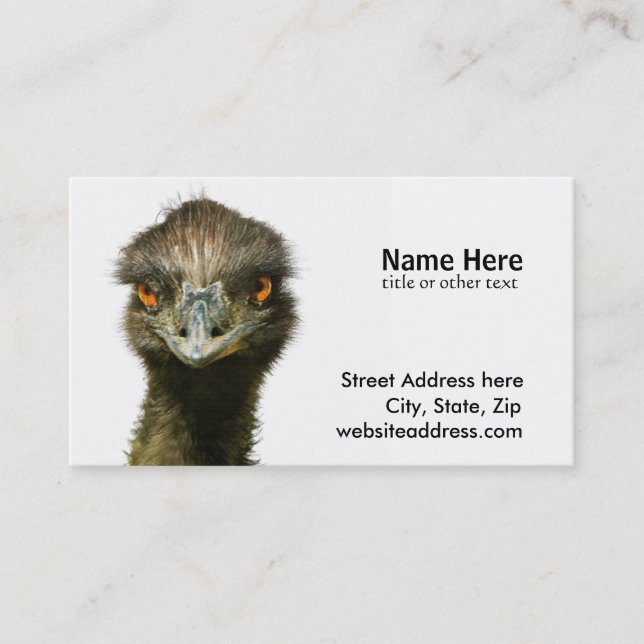 Emu See Business Card (Front)
