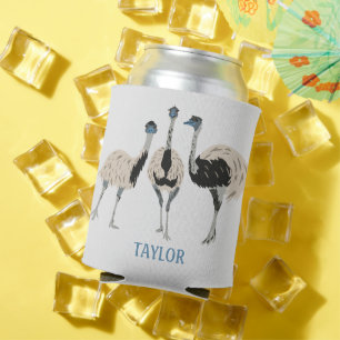 Emus Bird Lovers Personalised Can Cooler