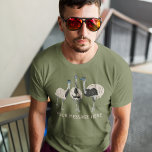 Emus Bird Lovers Personalised T-Shirt<br><div class="desc">Surprise your favourite bird lover with a personalised emu graphic tee. This t-shirt features realistic style illustrations of three emus and is ready to be personalised with your own custom text or slogan below.</div>