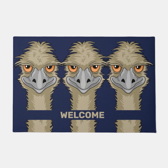 Emus Welcome Doormat (Front)