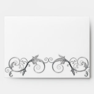 EMVELOPE - PEWTER/SWIRL WEDDING COLLECTION ENVELOPES