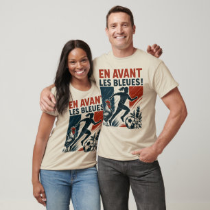 En Avant Les Bleues – French Women’s Soccer team T-Shirt