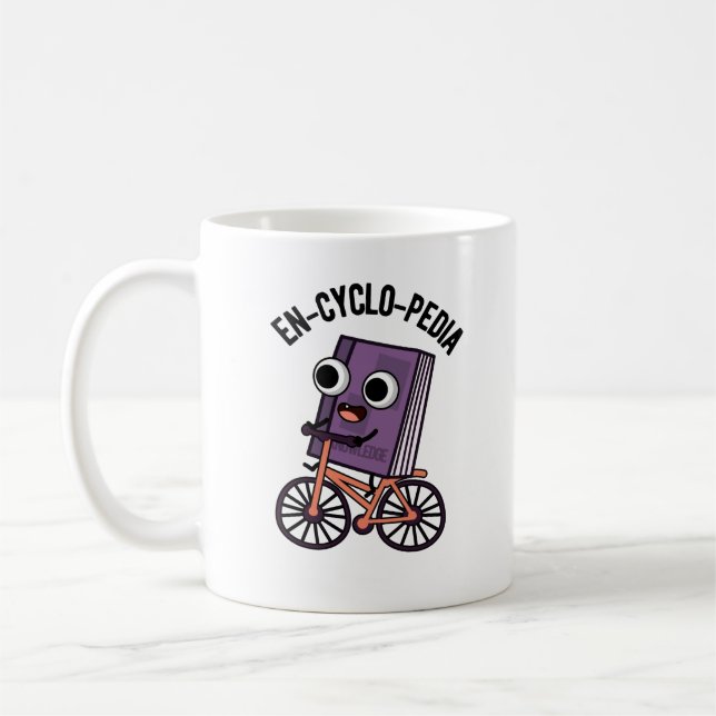 En-cyclo-Pedia Funny Encyclopaedia Pun  Coffee Mug (Left)