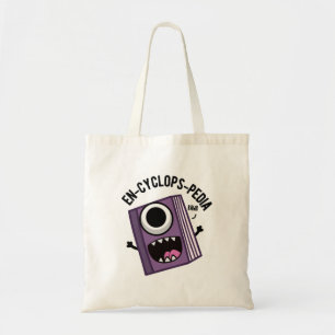 En-cyclops-pedia Funny Encyclopaedia Pun Tote Bag