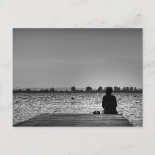 En el muelle postcard