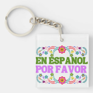 En Español Por Favour , Spanish Teacher Gift Maest Key Ring
