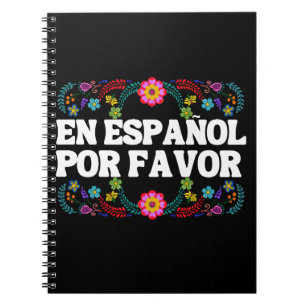 En Español Por Favour ,Spanish Teacher Gift Maestr Notebook