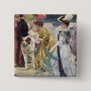 En Famille 15 Cm Square Badge