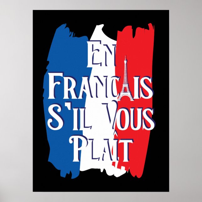 En Francais S'il Vous Plait - French Language Poster (Front)