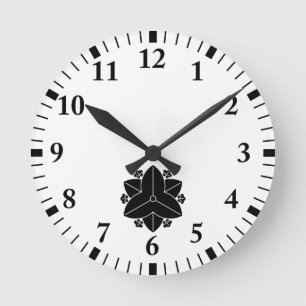 En-nosuke Ichikawa Round Clock