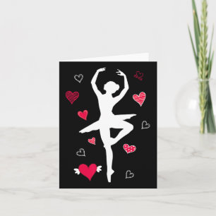 En Pointe Ballet Dancing Ballerina Girls Women Hea Card