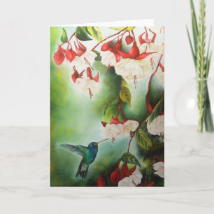 En Pointe Hummingbird Greeting Card
