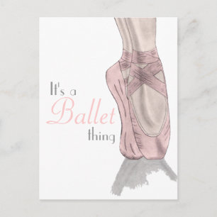En pointe Postcard
