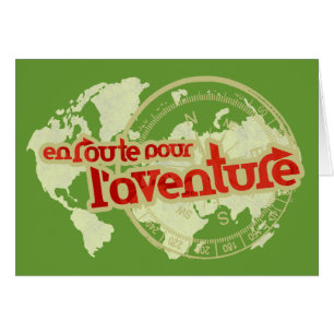 en route pour l'aventure vacation card