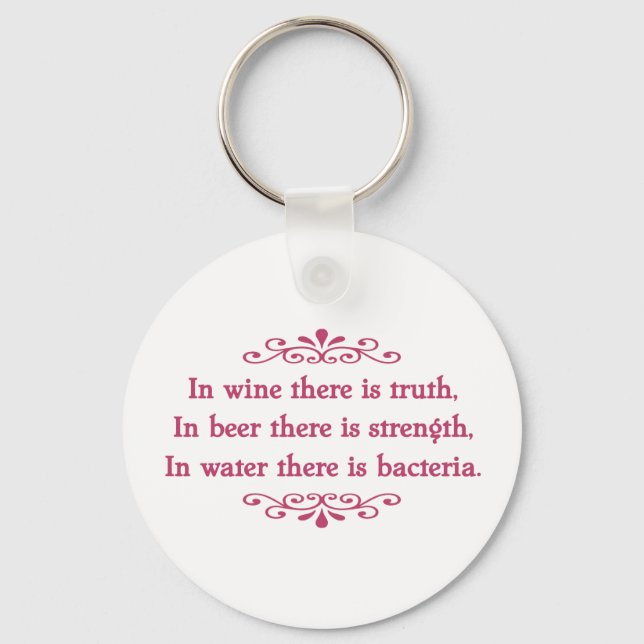 En Vino Veritas -cf Key Ring (Front)
