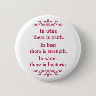 En Vino Veritas -cf-L 6 Cm Round Badge