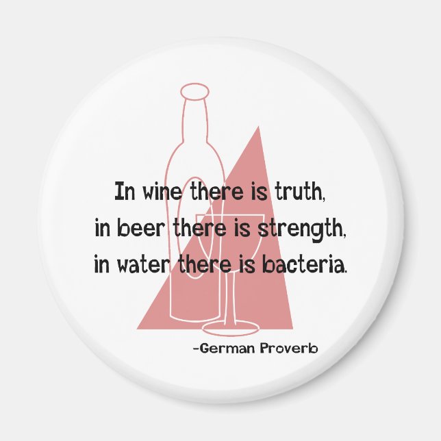 En Vino Veritas -retro Magnet (Front)