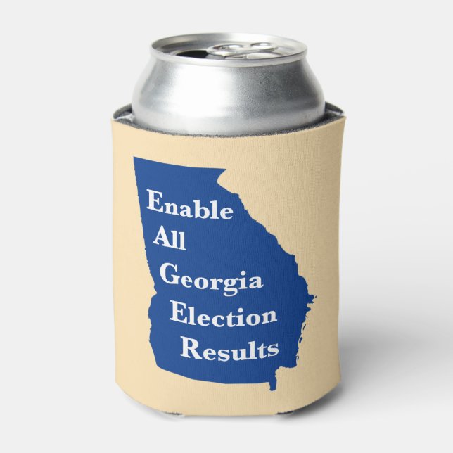 Enable All Georgia Election Results Can Cooler (Can Front)