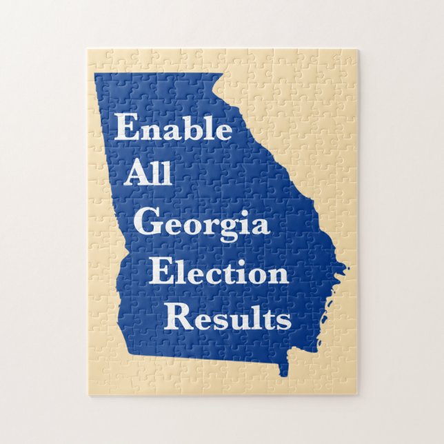 Enable All Georgia Election Results Jigsaw Puzzle (Vertical)
