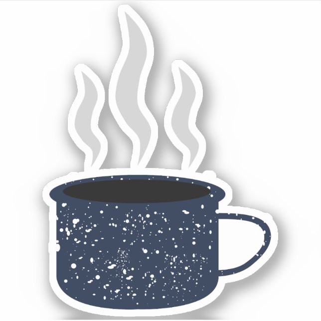 Enamel Speckled Tin Camp Cup Mug (Front)