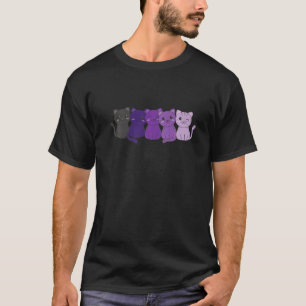 Enbian Flag Pile Pride Lgbtq Cats Cute Enbian Cat T-Shirt
