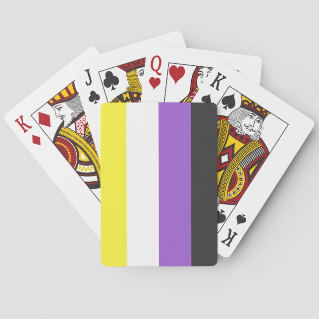 Enby (Non-binary Pride) Flag Playing Cards (Back)