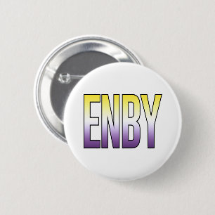 ENBY - Nonbinary 6 Cm Round Badge