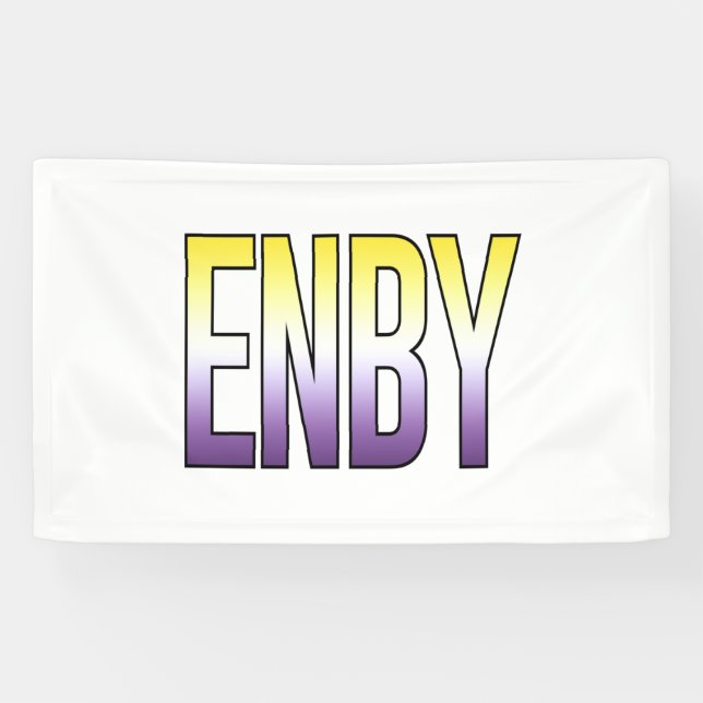 ENBY - Nonbinary Banner (Horizontal)
