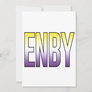 ENBY - Nonbinary Holiday Card