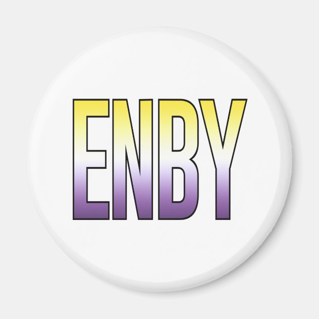 ENBY - Nonbinary Magnet (Front)