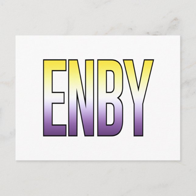 ENBY - Nonbinary Postcard (Front)