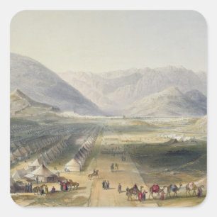 Encampment of the Kandahar Army under General Nott Square Sticker