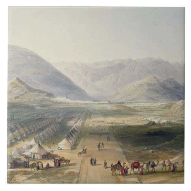 Encampment of the Kandahar Army under General Nott Tile (Front)