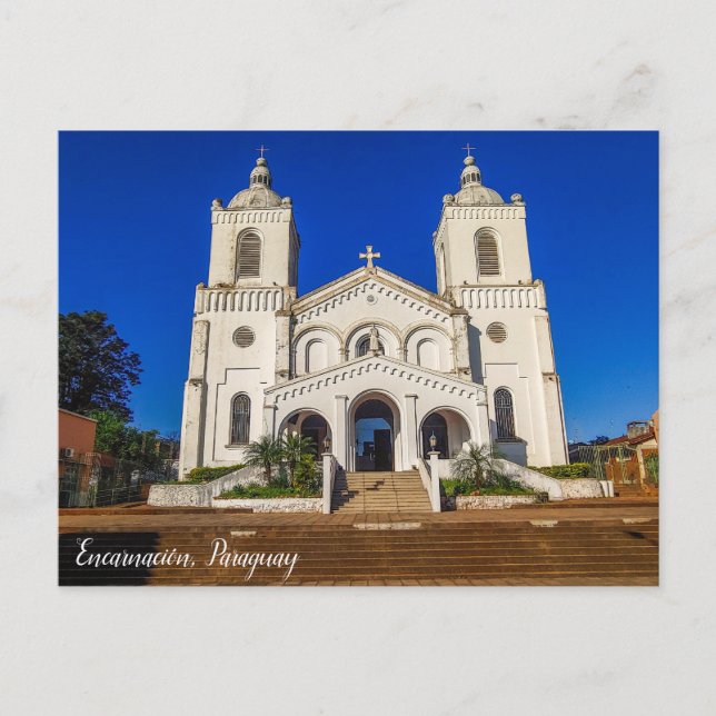Encarnación, Paraguay, Church Postcard (Front)