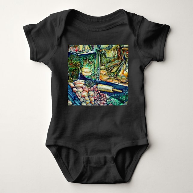 Enceladus Baby Bodysuit (Front)